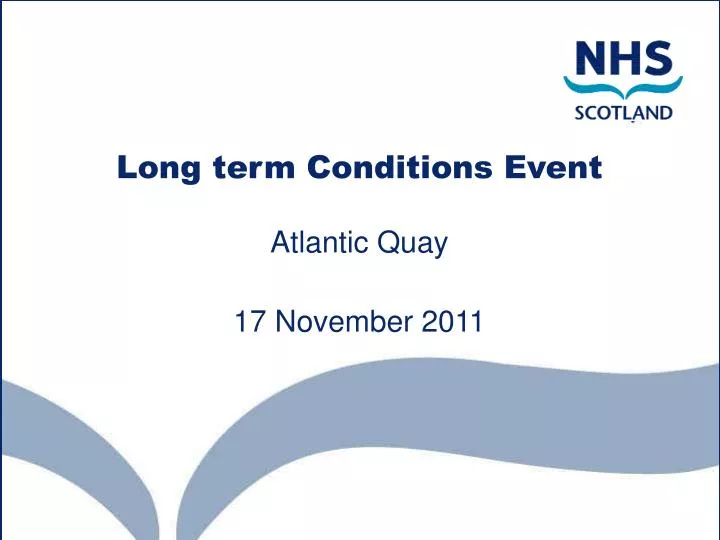 long term conditions event