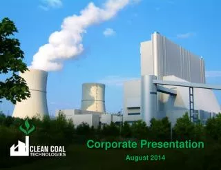 Corporate Presentation August 2014