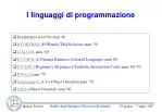 I linguaggi di programmazione - slide 1