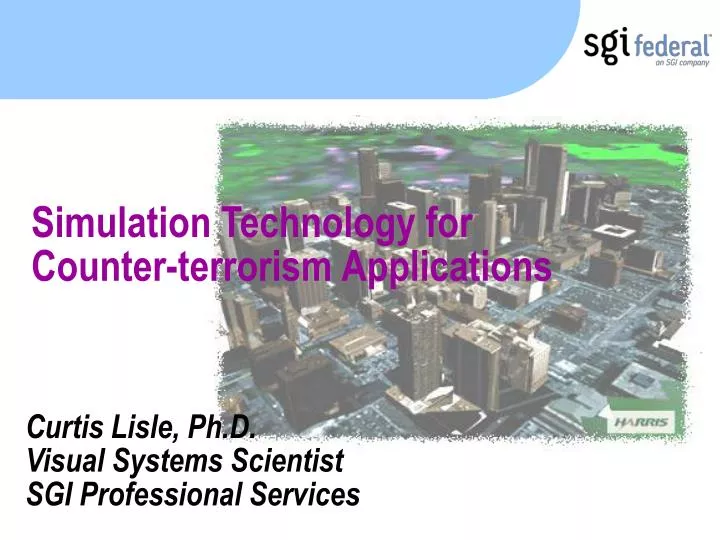 simulation technology for counter terrorism applications