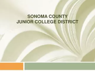 Sonoma County Junior College District