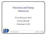 Functional and Timing Abstraction - slide 1