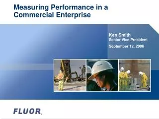 Measuring Performance in a Commercial Enterprise