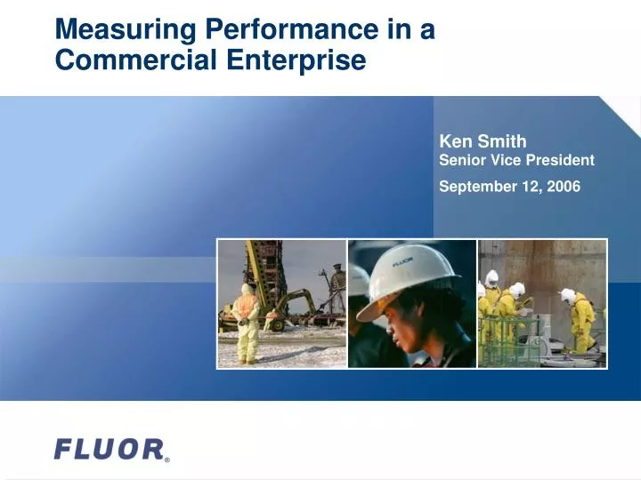 measuring performance in a commercial enterprise