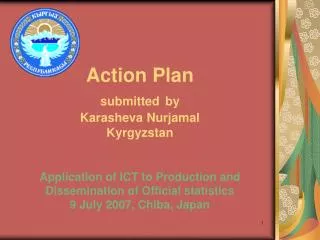 Action Plan submitted by Karasheva Nurjamal Kyrgyzstan