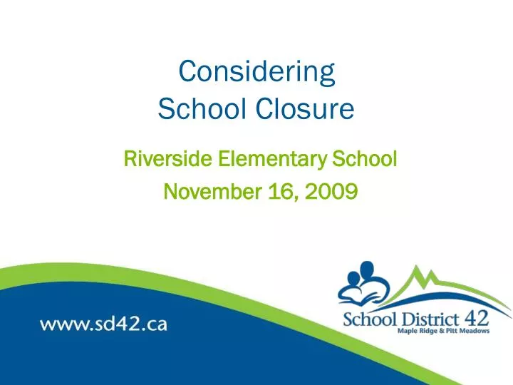 considering school closure