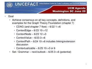 UCM Agenda Washington DC June 09