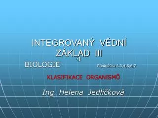 integrovan v dn z klad iii