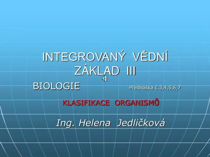 integrovan v dn z klad iii