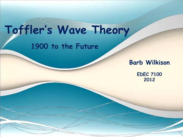 toffler s wave theory