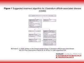 Figure 1 Suggested treatment algorithm for Clostridium difficile -associated disease (CDAD)