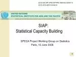 SIAP: Statistical Capacity Building - slide 1