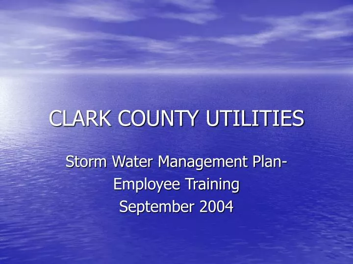 clark county utilities