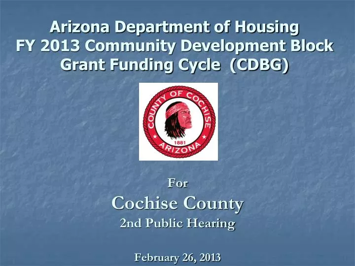 for cochise county 2nd public hearing february 26 2013