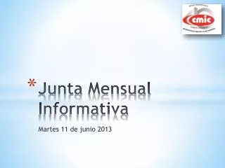 junta mensual informativa