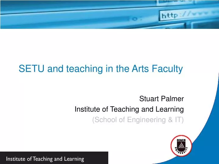 setu and teaching in the arts faculty