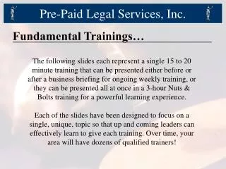 Pre-Paid Legal Services, Inc.