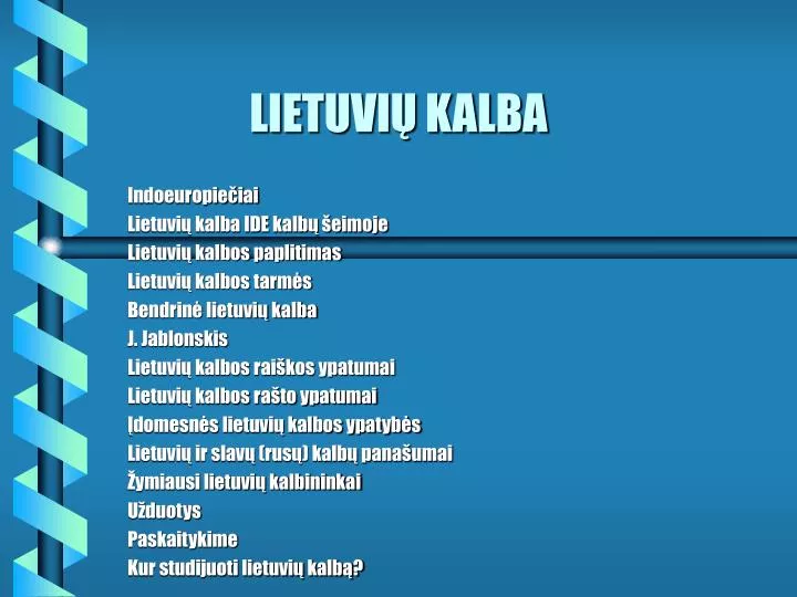lietuvi kalba