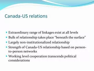 Canada-US relations