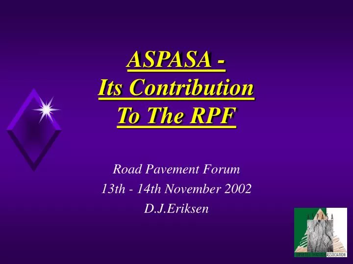 aspasa its contribution to the rpf