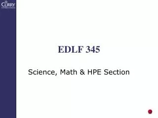 EDLF 345