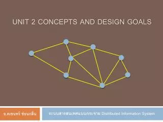 unit 2 concepts and design goals