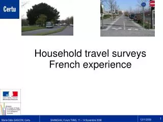 Household travel surveys French experience