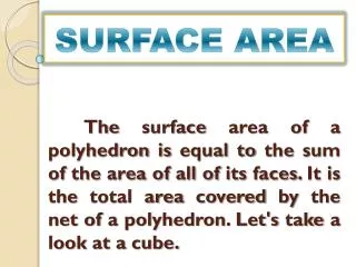 SURFACE AREA