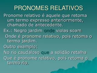 pronomes relativos