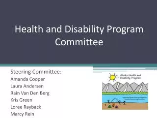 Health and Disability Program Committee