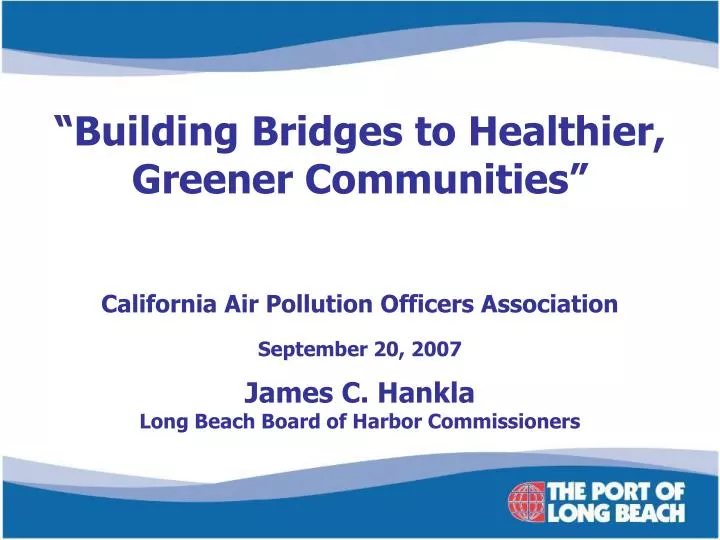 california air pollution officers association september 20 2007
