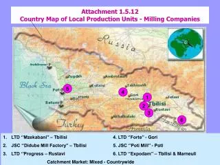Attachment 1.5.12 Country Map of Local Production Units - Milling Companies