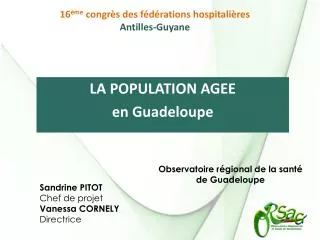 la population agee en guadeloupe