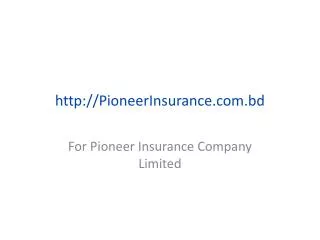 PioneerInsurance.bd