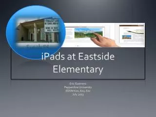 iPads at Eastside Elementary