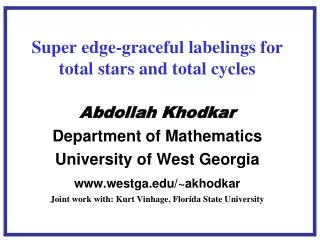 Super edge-graceful labelings for total stars and total cycles