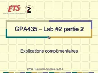 gpa435 lab 2 partie 2