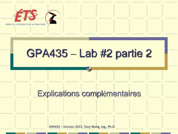 gpa435 lab 2 partie 2