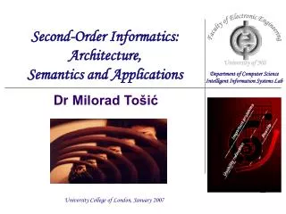 Second-Order Informatics: Architecture, Semantics and Applications