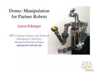 Robots That Can Work Alongside Humans