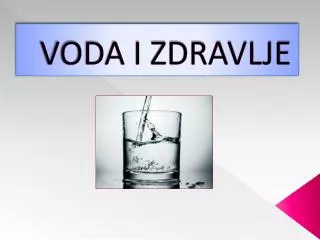 voda i zdravlje