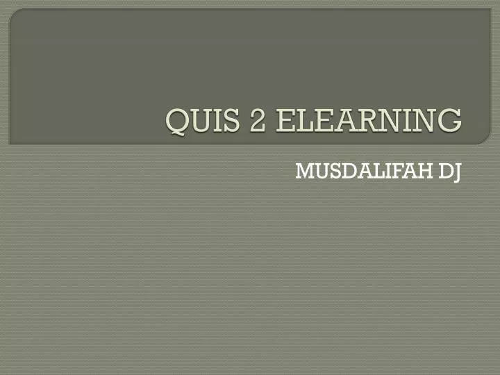 quis 2 elearning