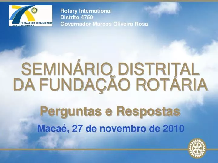 rotary international distrito 4750 governador marcos oliveira rosa