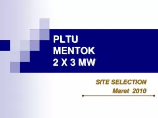 pltu mentok 2 x 3 mw