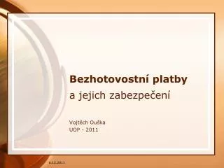 a jejich zabezpe en vojt ch ou ka uop 2011