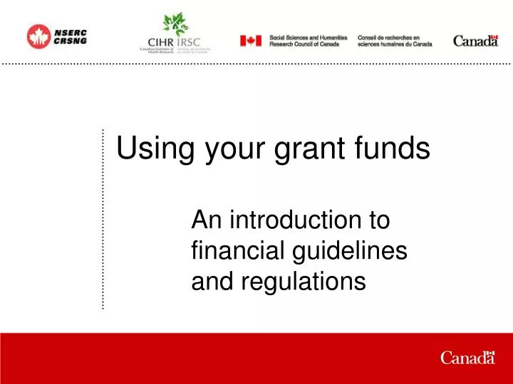 using your grant funds