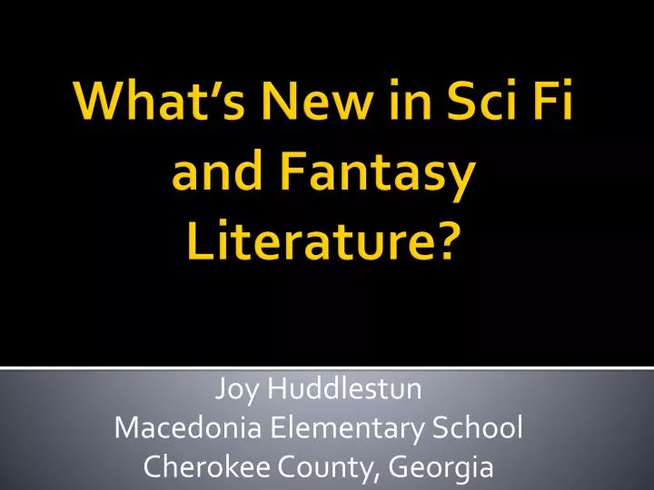 what s new in sci fi and fantasy literature