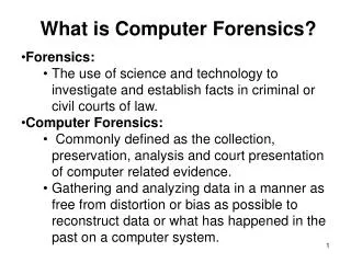 Forensics: