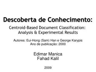 descoberta de conhecimento