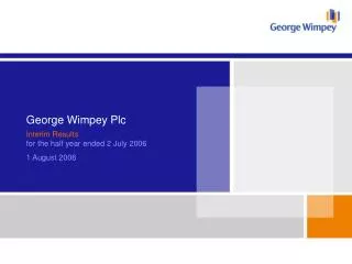 George Wimpey Plc